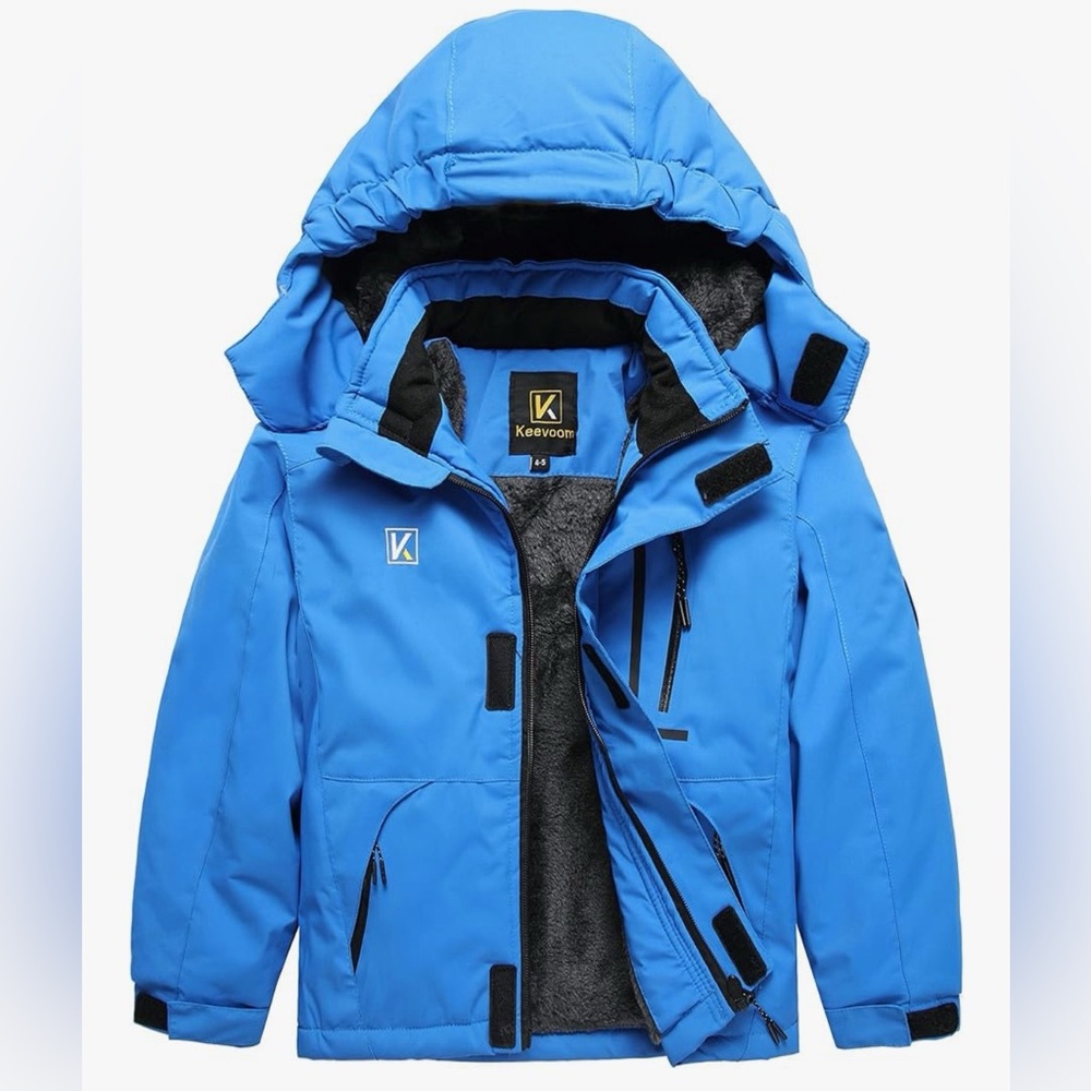 👍🏽Kids Blue Winter Snow/Ski  Fleece Jacket SZ 10/12